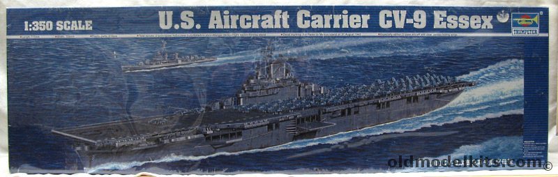 Trumpeter 1/350 CV-9 USS Essex Aircraft Carrier - (World War II Configuration), 05602 plastic model kit